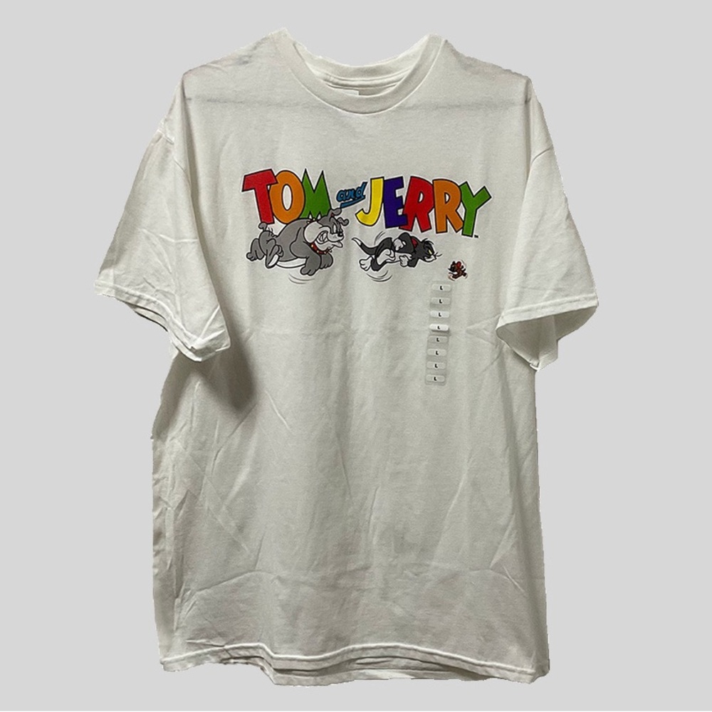TOM & JERRY & Spike Mad Chase Colorful Unisex Graphic T-Shirt!